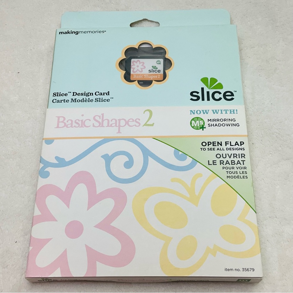 NIP MAKING MEMORIES 2010 Slice Basic Shapes 2 Design Card Scrapbooking Crafting